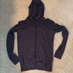 Nike dark purple dri-fit Hooded Zip-Up Sweatshirt